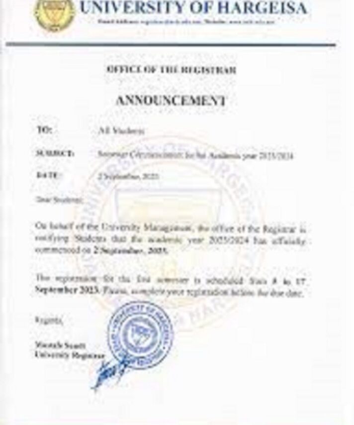 buy degree from the Jaamacada Hargeysa