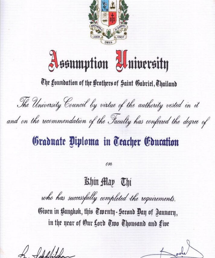 Buy college degree from The Assumption University