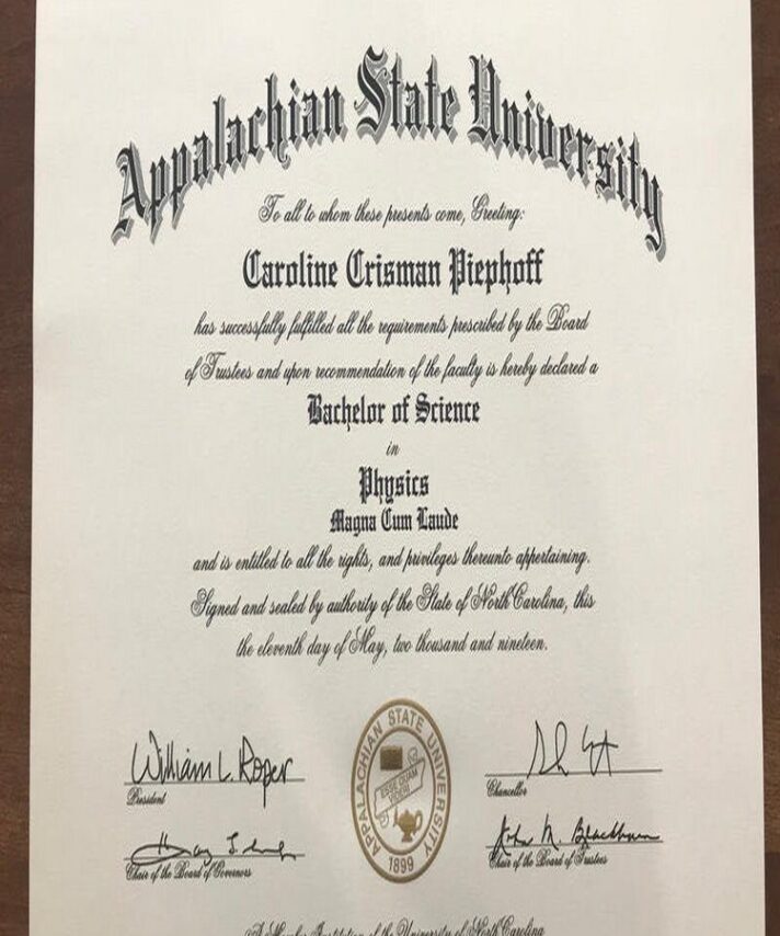 Buy college degree from The Appalachian State University