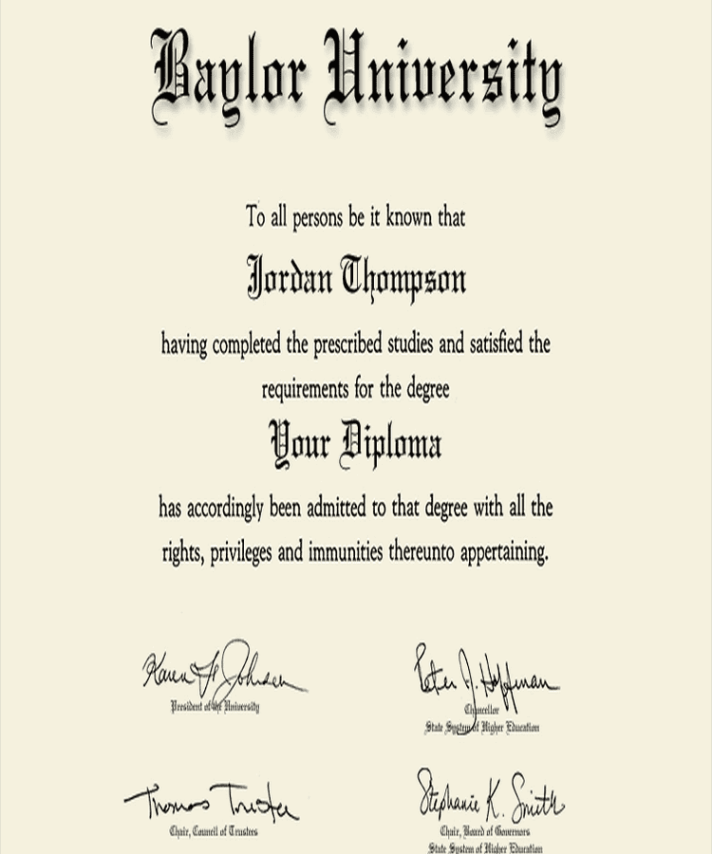 Buy college degree from The Baylor University