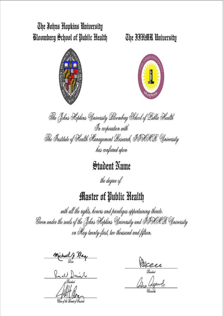 Buy college degree from The Johns Hopkins University