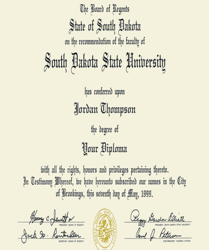 Buy college degree from The North Dakota State University