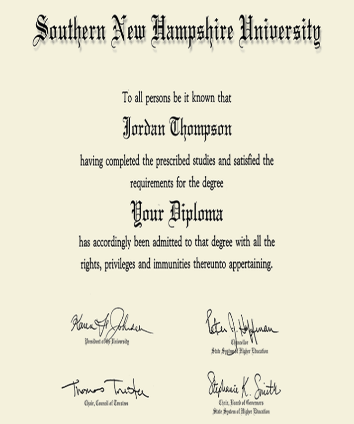 Buy college degree from The Southern New Hampshire University