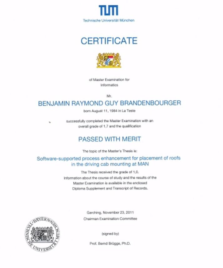 Buy college degree from the Technische Universität München
