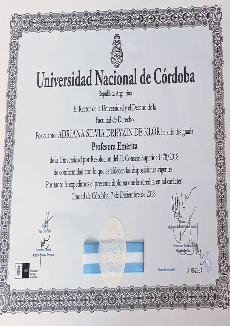 Buy college degree from the Universidad Nacional de Córdoba