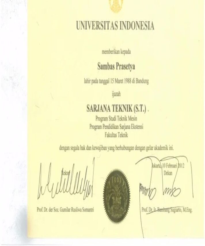 Buy college degree from the Universitas Indonesia