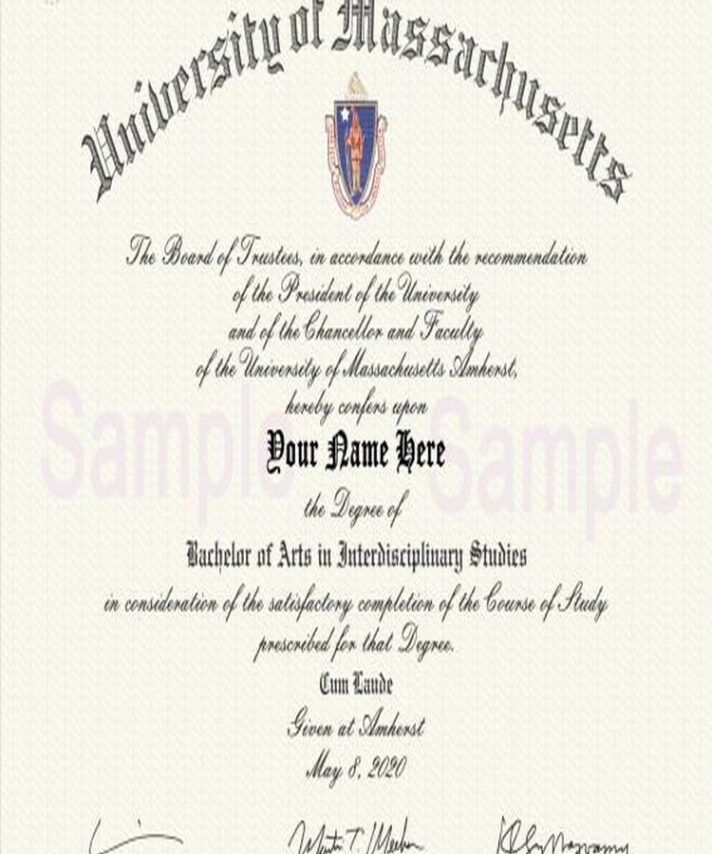 Buy college degree from The University of Massachusetts Amherst