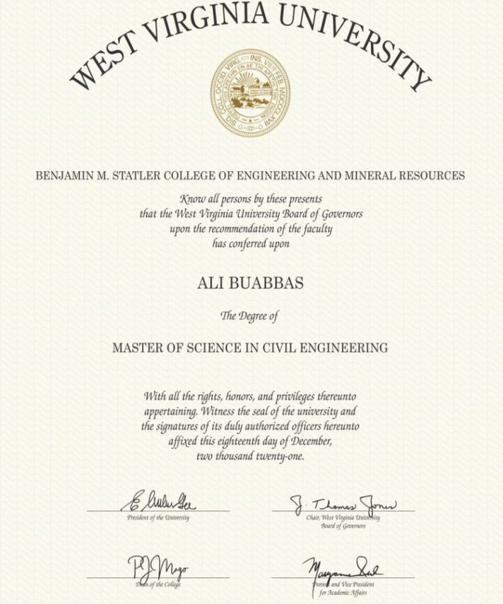 Buy college degree from The West Virginia University