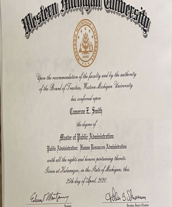 Buy college degree from The Western Michigan University