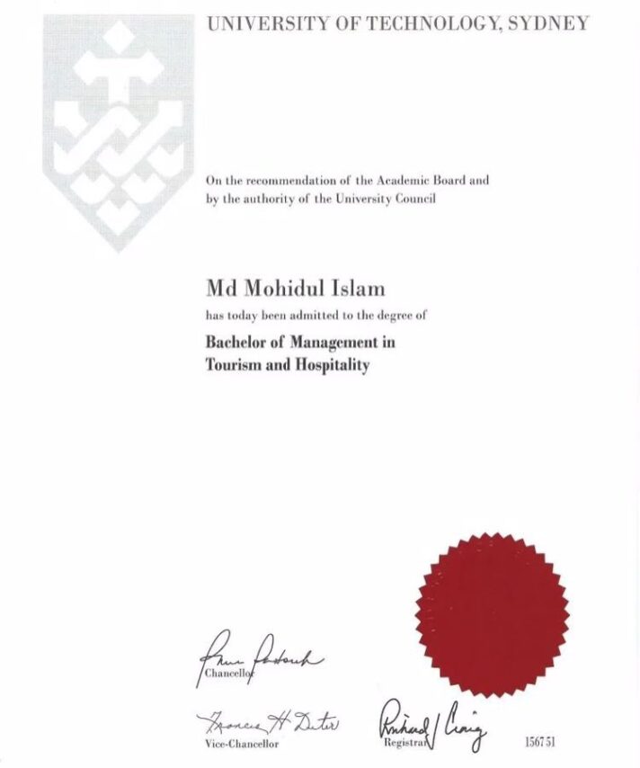 Buy college degree from University of Technology Sydney