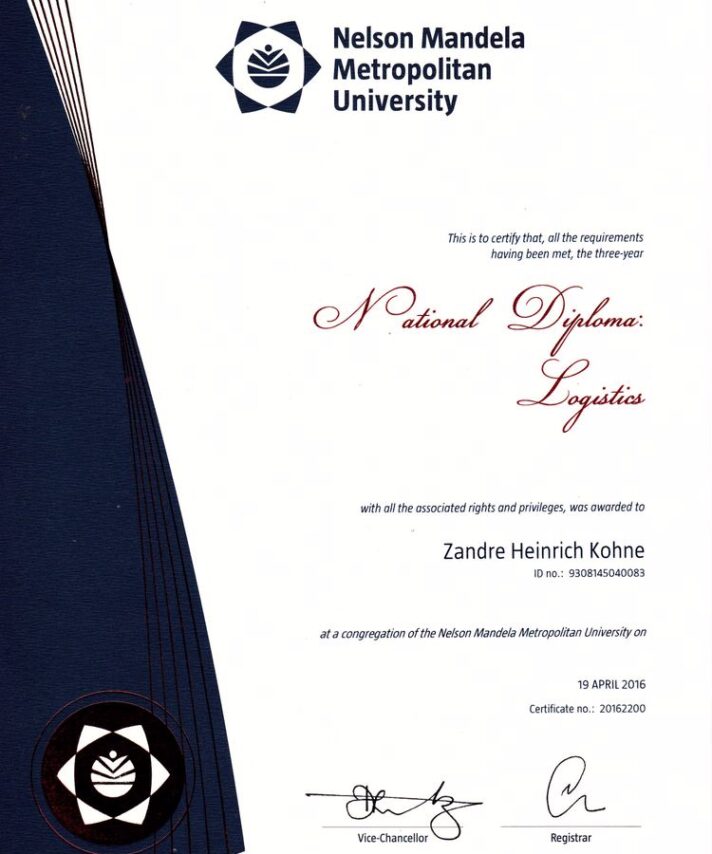 Buy college degree from The Nelson Mandela University
